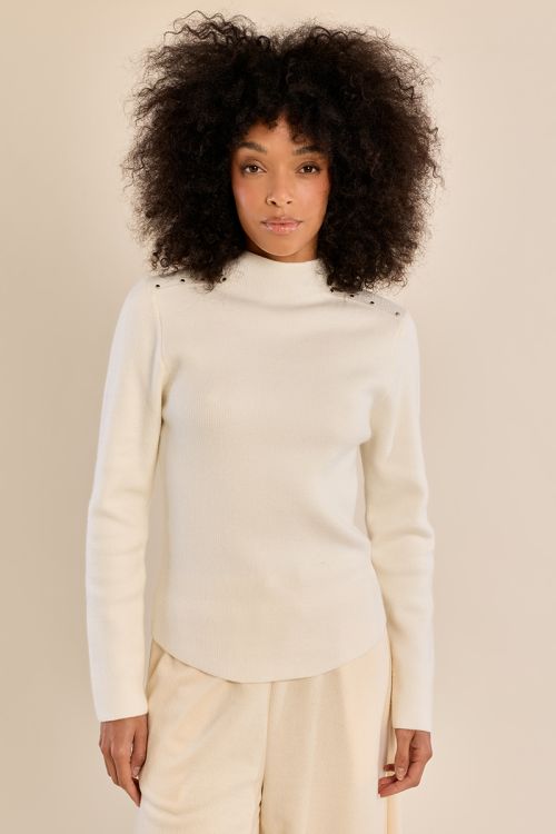 Pull droit en maille fine
