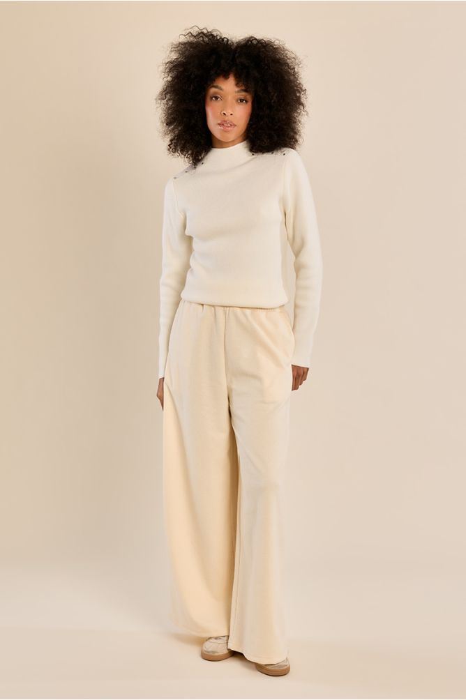 Straight sweater in fine knit