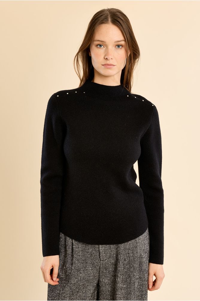 Pull droit en maille fine