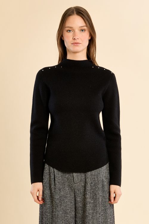 Straight sweater in fine knit