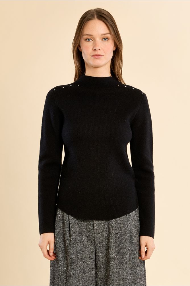 Pull droit en maille fine