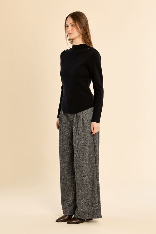 Pull droit en maille fine