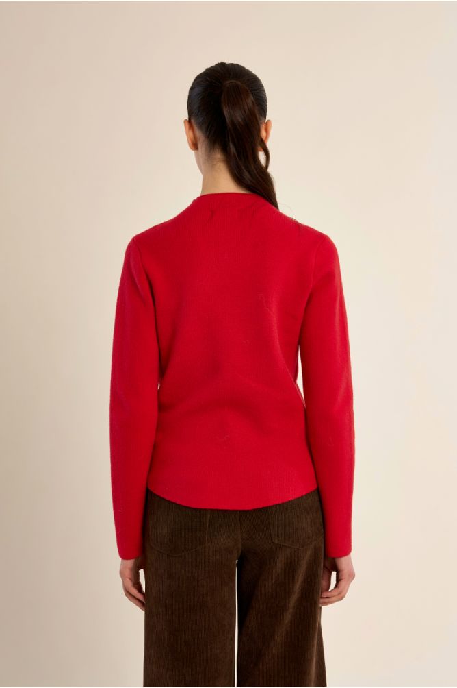 Straight sweater in fine knit