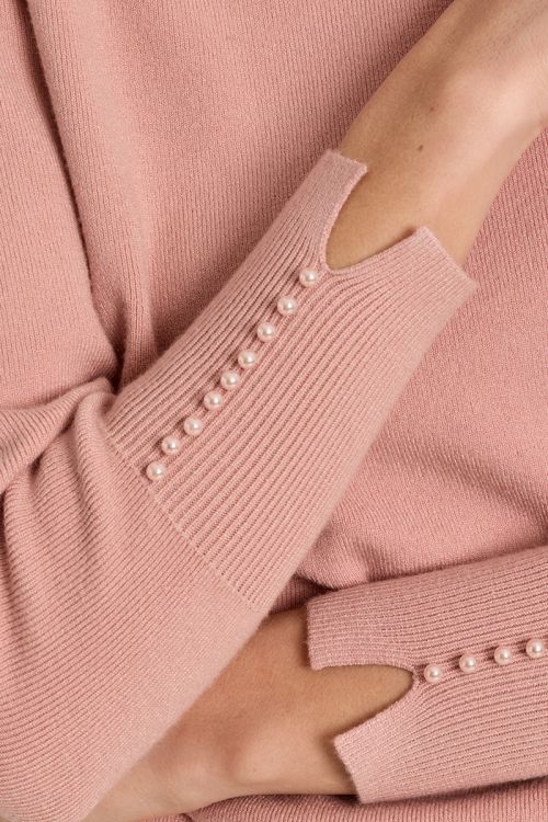 Jersey de manga larga detalle abalorios