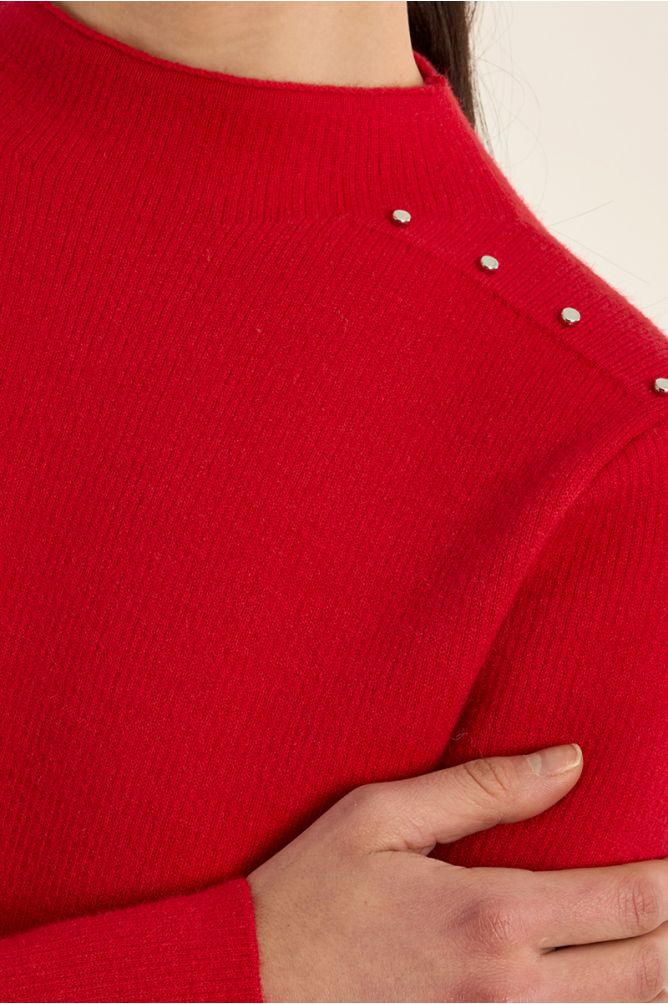 Straight sweater in fine knit