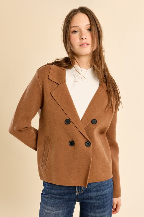 Manteau blazer, court