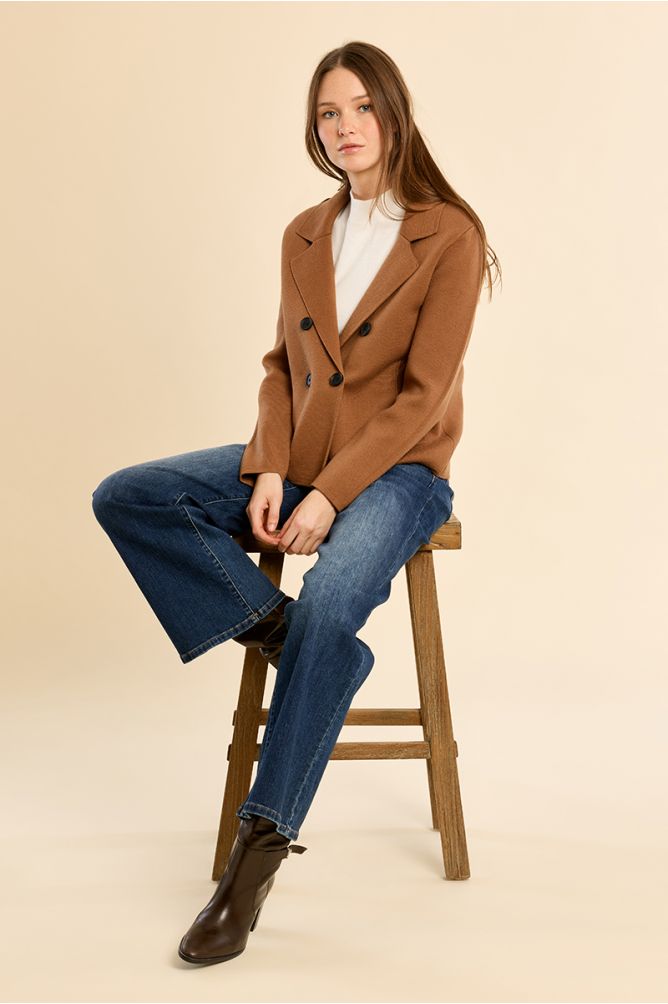 Manteau blazer, court