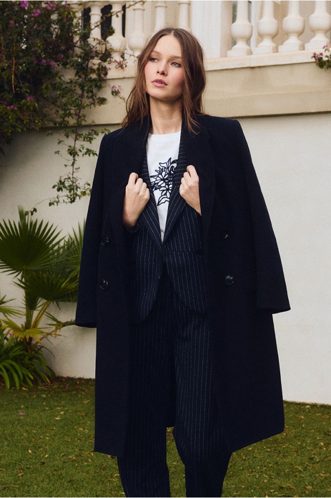 Manteau blazer, long