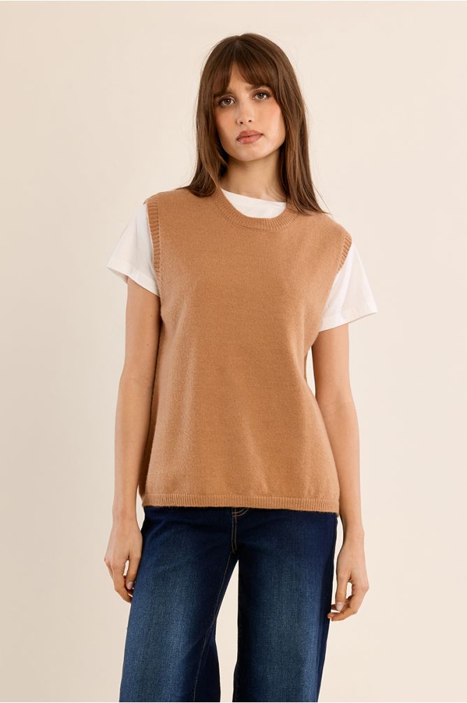 Jersey sin manga espalda descubierta