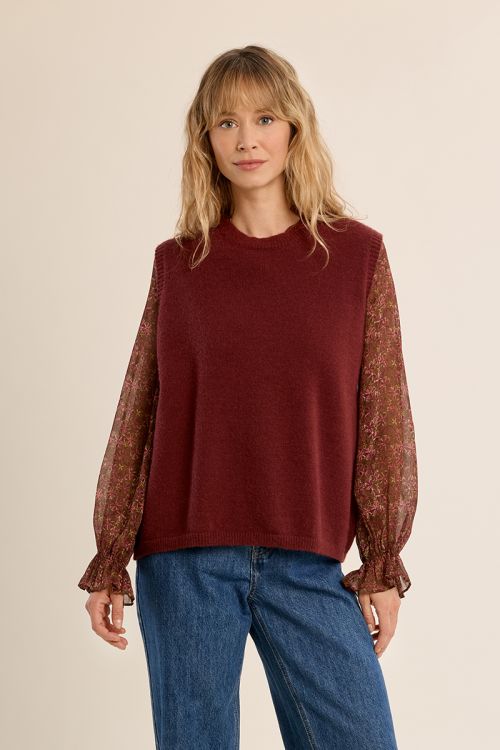 Jersey sin manga espalda descubierta