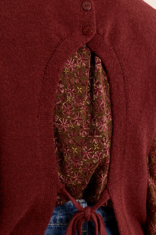 Pull sans manches, dos nu