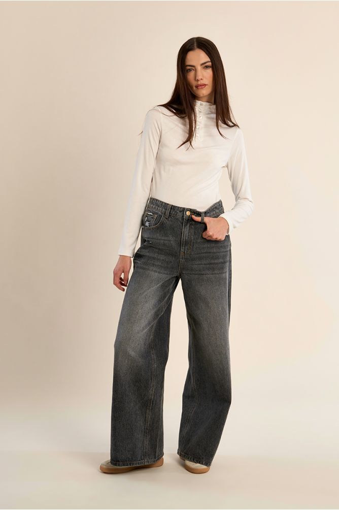 Denim baggy, en coton