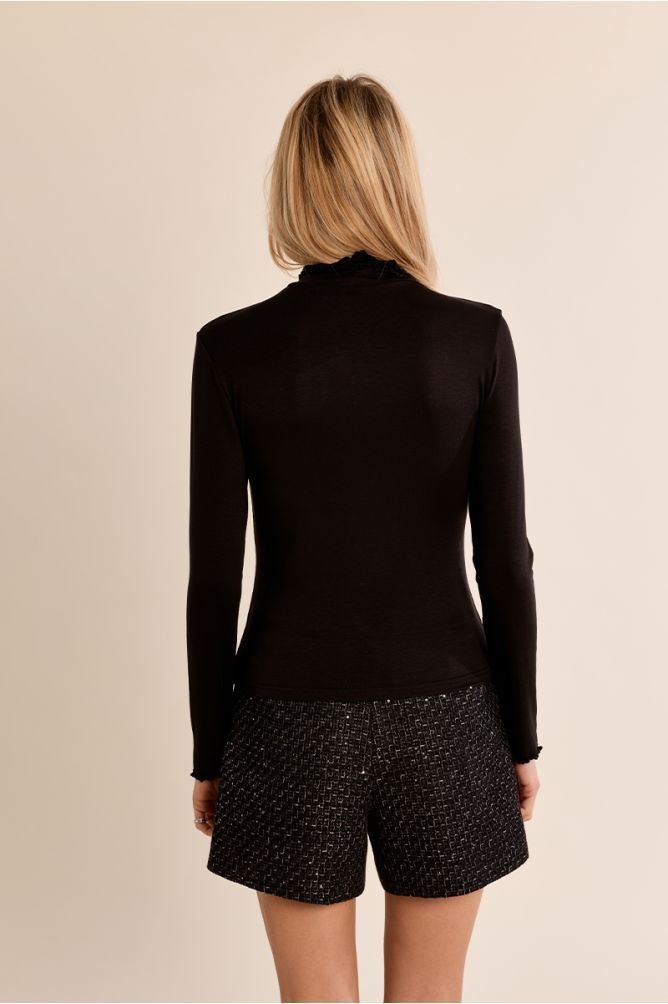 Sous-pull, col festonné