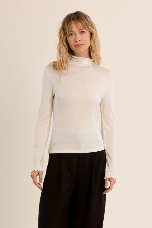 Sous-pull, col festonné