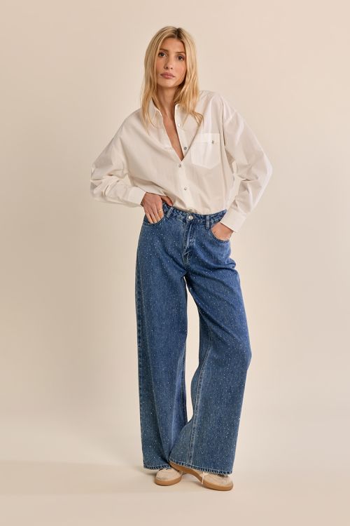 Jeans svasati con strass - Molly Bracken