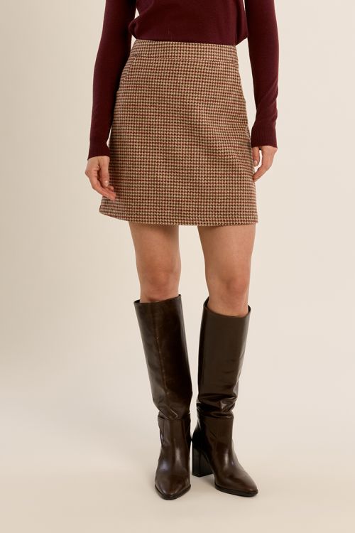 Falda corta con estampado
