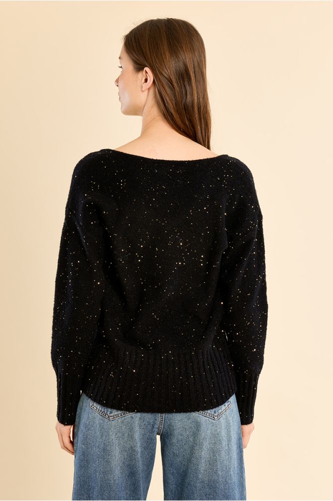 Jersey de manga larga detalles brillantes
