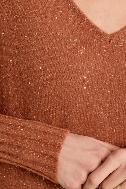 Jersey de manga larga detalles brillantes