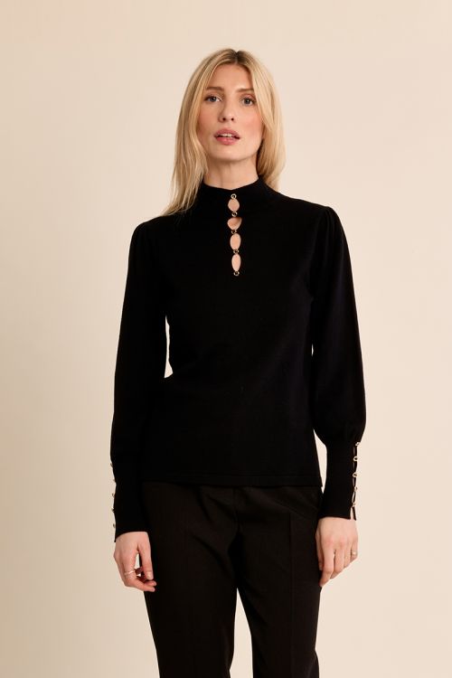 Fancy neckline sweater