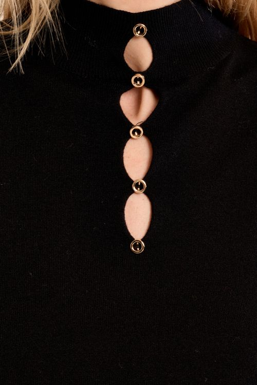 Fancy neckline sweater