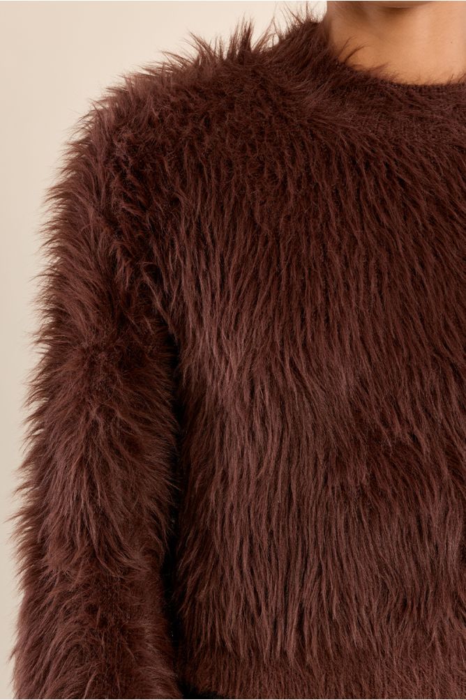 Jersey de manga larga de peluche