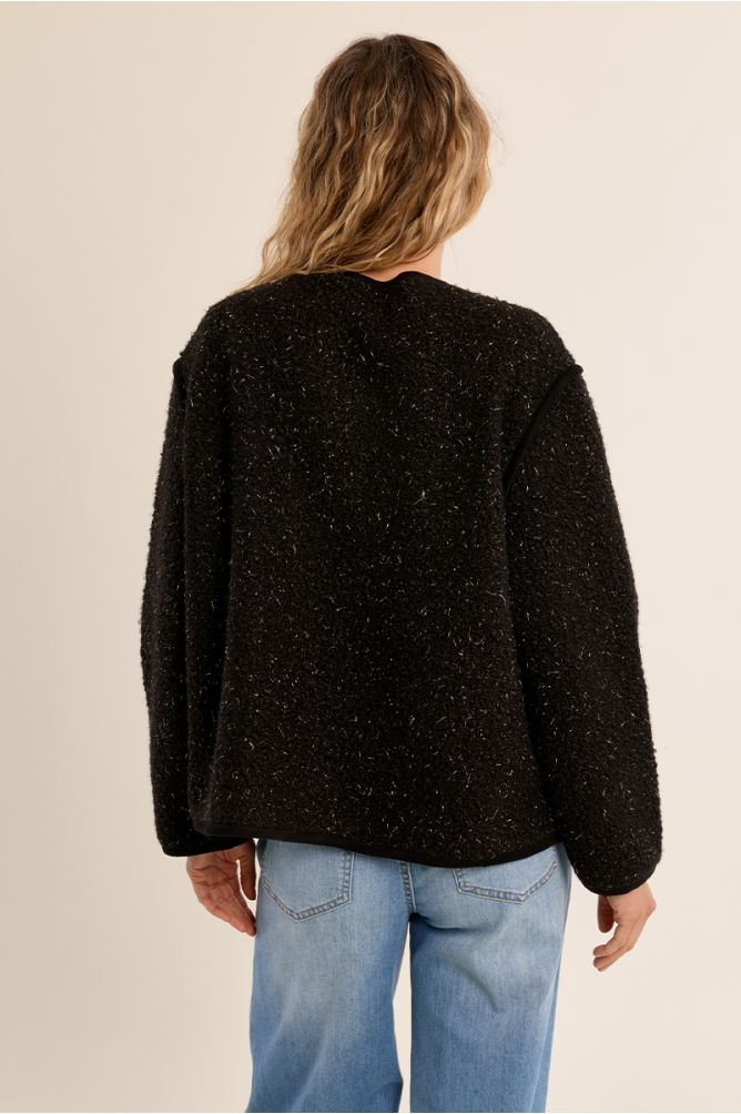 Chaqueta de manga larga de borreguito