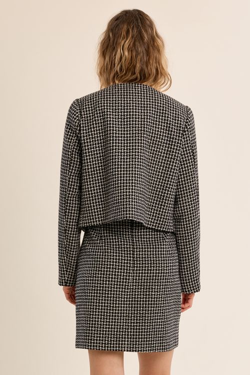 Chaqueta recta de manga larga