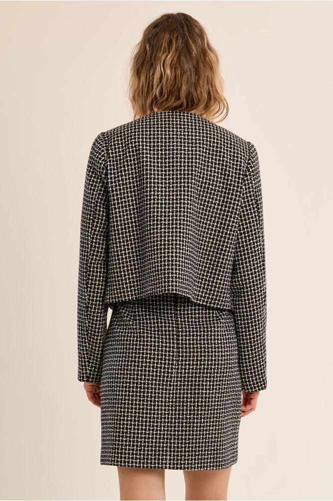 Chaqueta recta de manga larga