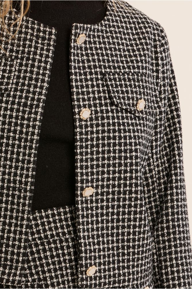 Veste en tweed, boutonnée