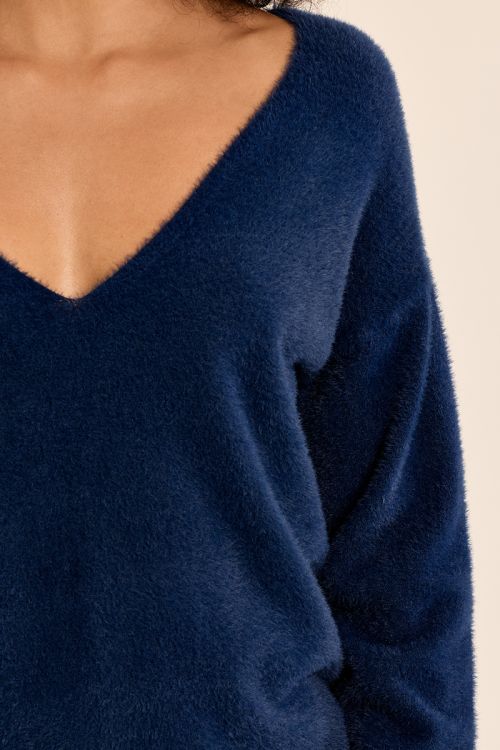 Jersey de manga larga cuello en V