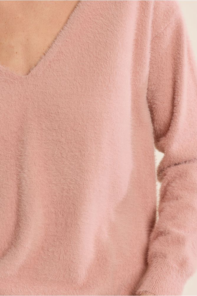 Jersey de manga larga cuello en V