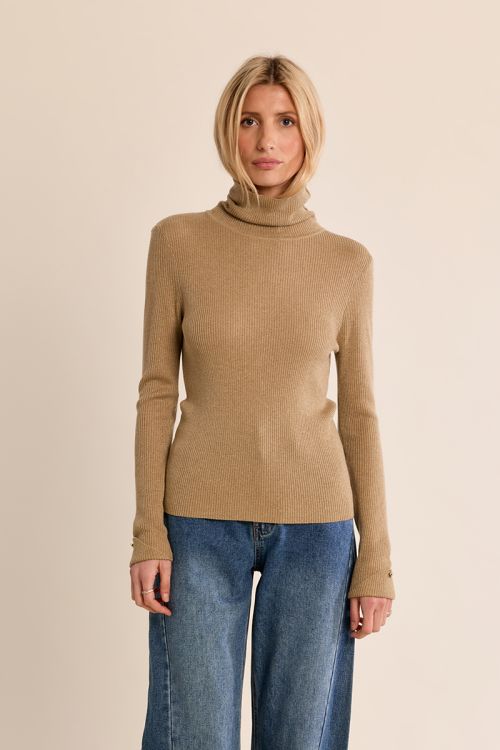 Ribbed turtleneck