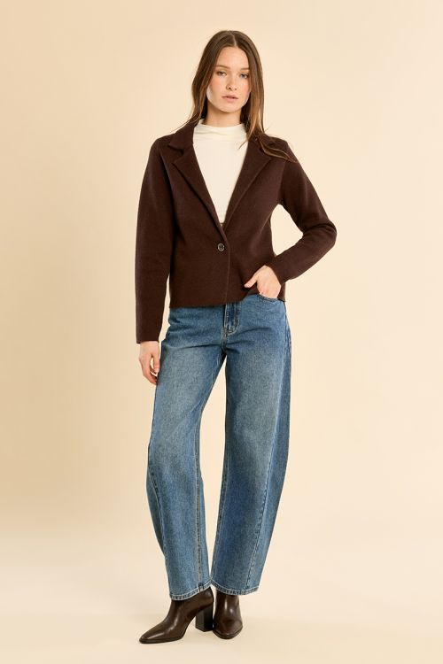 Crop blazer jacket