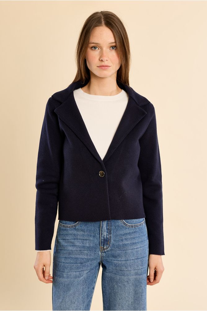 Veste blazer crop