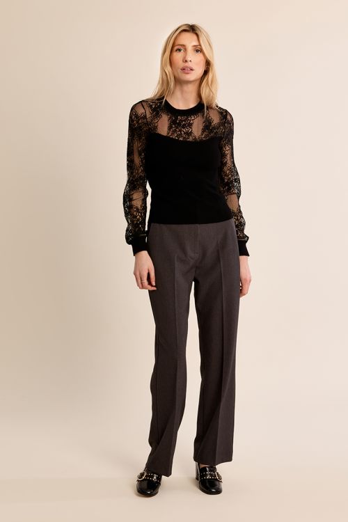 Fancy top in semi-transparency