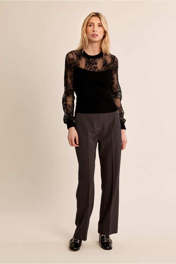 Fancy top in semi-transparency