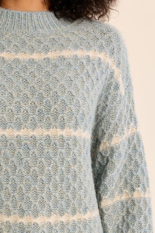Striped knit sweater
