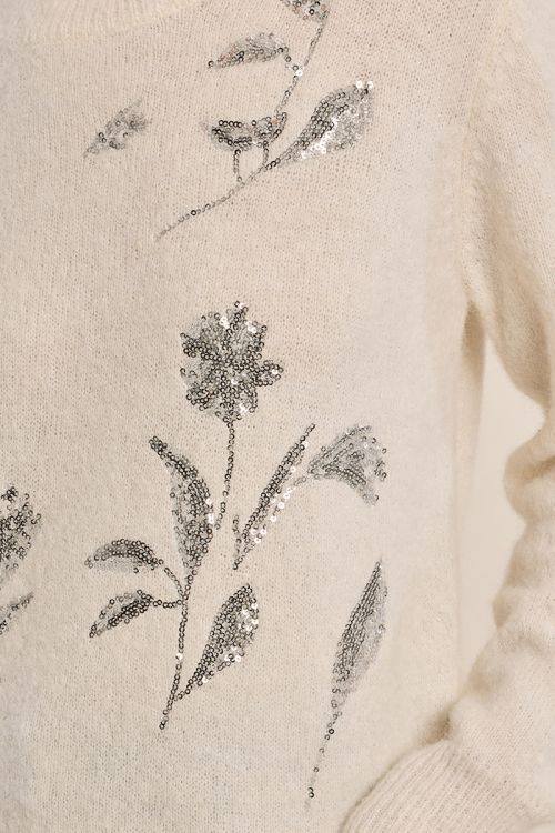 Jersey de manga larga detalle flores
