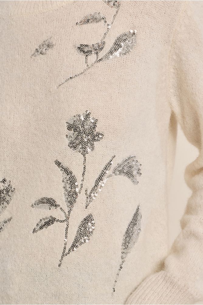 Jersey de manga larga detalle flores