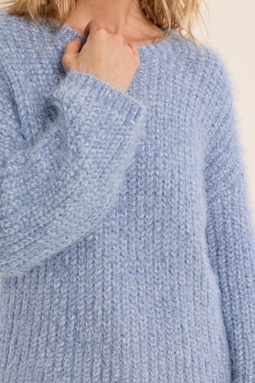 Plain knit sweater