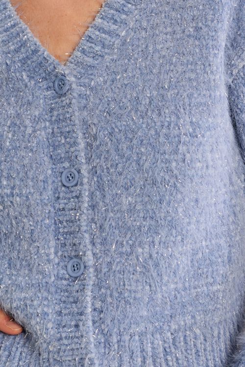 Plain knit crop cardigan