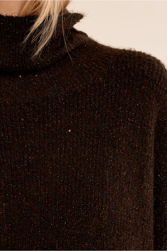 Jersey de manga larga cuello alto