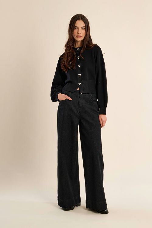 Cardigan, boutons en forme de cœur