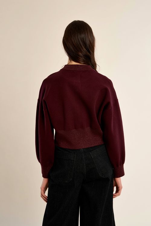 Cardigan, boutons en forme de cœur