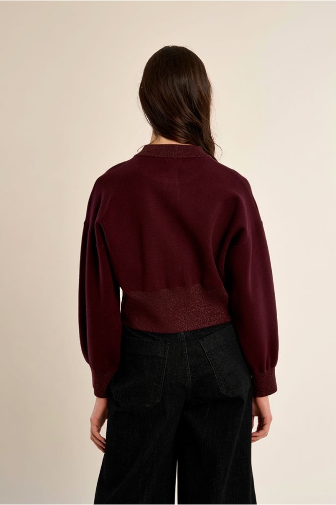 Cardigan, boutons en forme de cœur