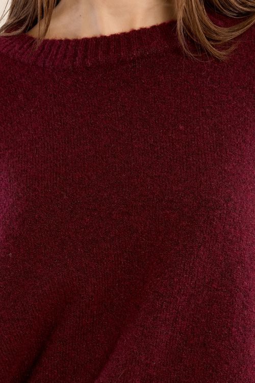 Flared knit sweater