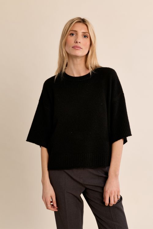 Flared knit sweater