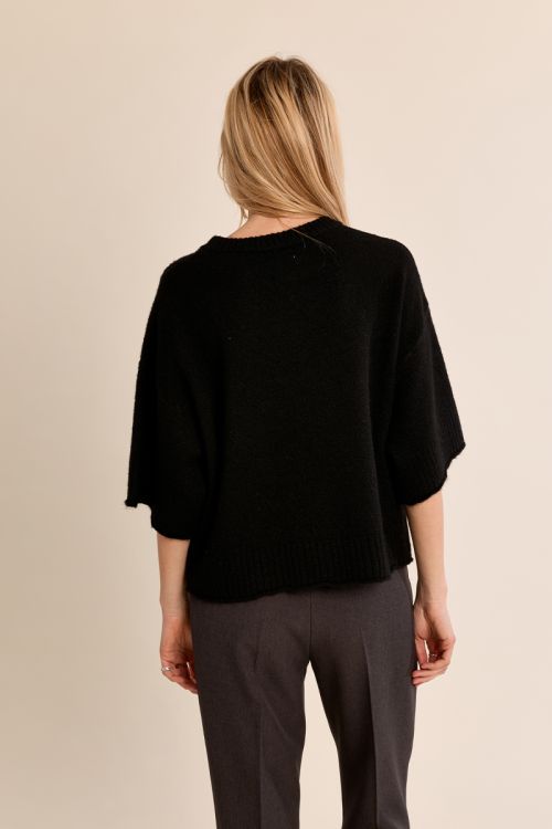 Flared knit sweater