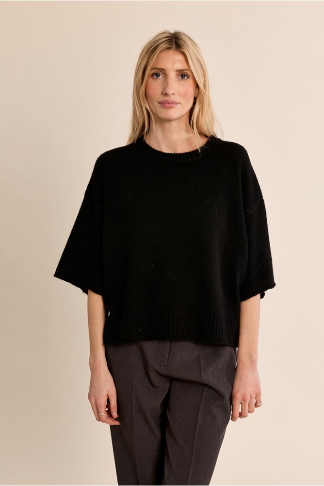 Flared knit sweater