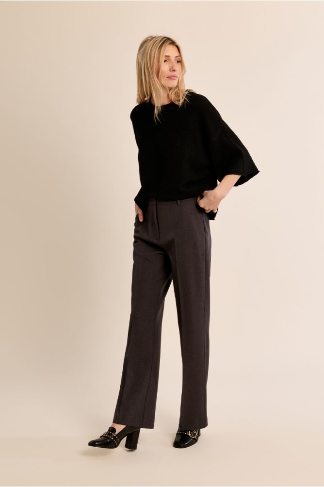 Flared knit sweater